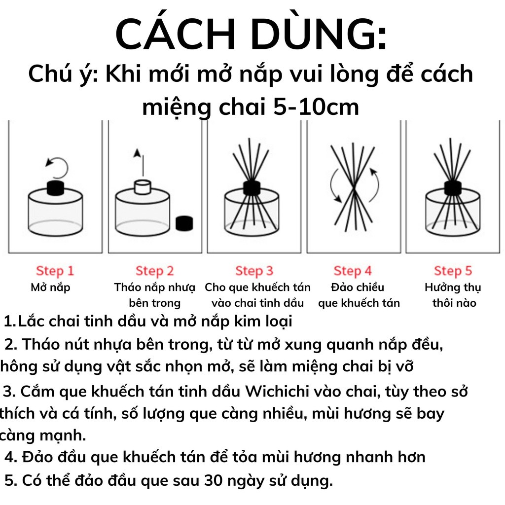 Tinh dầu thơm phòng thiên nhiên phát sáng ban đêm que gỗ tự khuếch tán hương, khử mùi không khí – LEODEN Decor