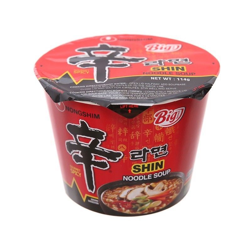 Mì cay Shin ăn liền Tô 114g/Ly 68g Hàn quốc