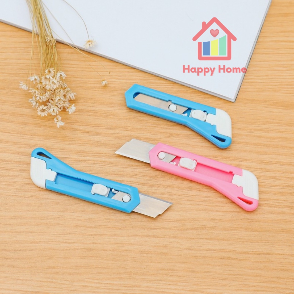 Dao dọc cắt giấy mini cute dễ thương dùng trang trí lưỡi inox Happy Home