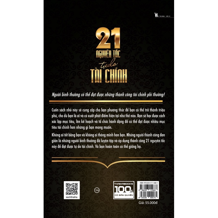 Sách 21 Nguyên Tắc Tự Do Tài Chính (Tái Bản ) - Thái Hà