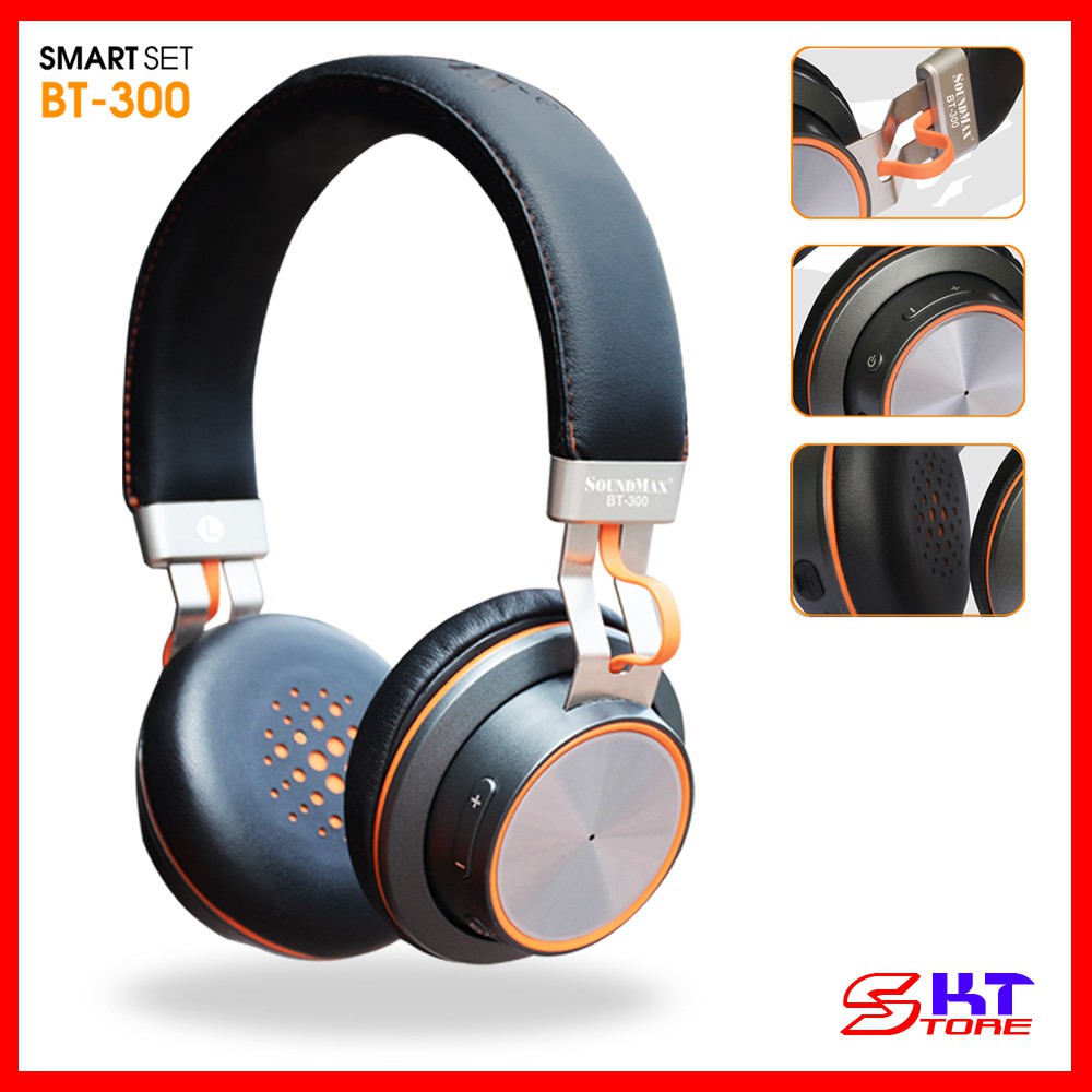 Tai Nghe Bluetooth SoundMax BT300 - Hàng Chính Hãng