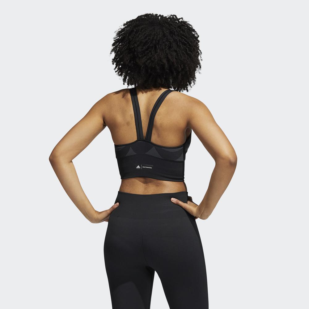 Áo Ngực Thể Thao adidas TRAINING Nữ Marimekko Aeroknit Long-Line Bra Màu xám GU9524