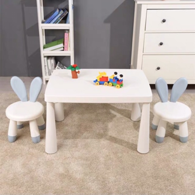 Set bàn ghế hình tai thỏ