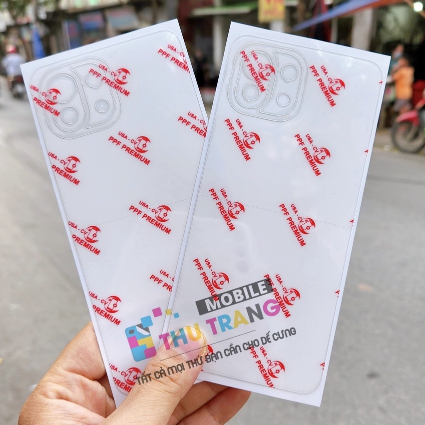 Miếng dán PPF mặt sau siêu dính Mi 11 Lite Mi 12 Lite trong suốt 4 lớp chống xước