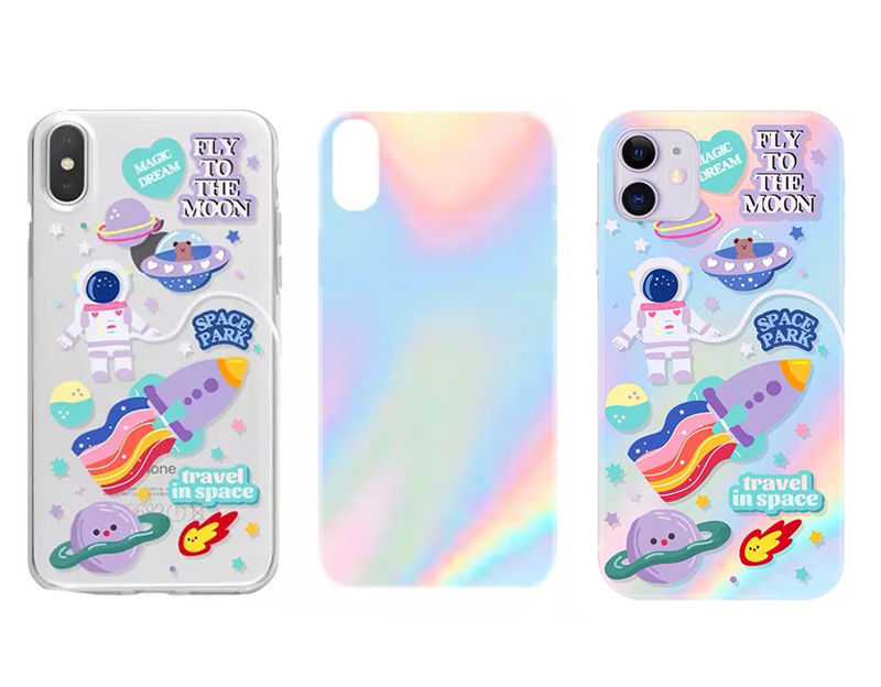 Ốp điện thoại nhựa mềm in hình phi hành gia thích hợp cho Iphone 6s 7plus8x 11pro