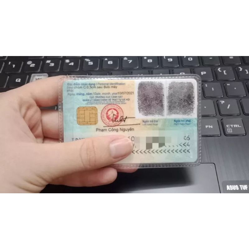 10vỏ bọc cccd loại 1 có nắp. vỏ bọc căn cước công dân bằng lái xe thẻ atm thẻ thanh toán...