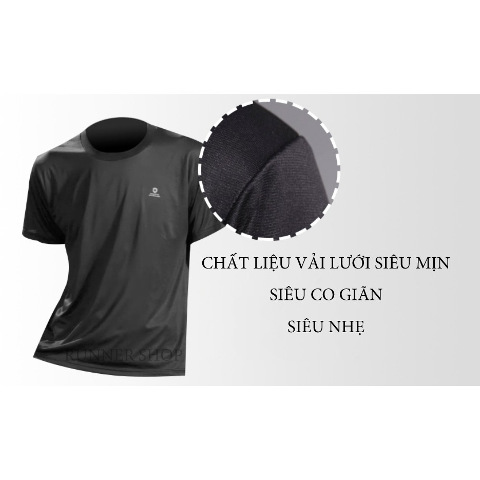 ÁO THUN NAM CHẠY BỘ MONCROSS SWITZERLAND TAY NGẮN VẢI LƯỚI CO GIÃN SIÊU NHẸ