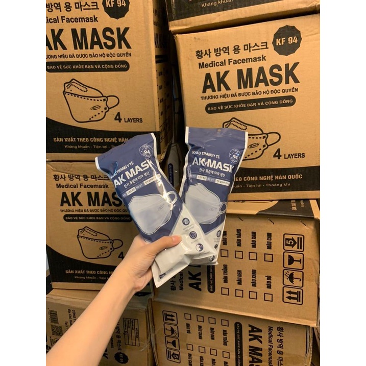 ( Thùng 300 cái )  Khẩu trang y tế 4D KF94 AK Mask