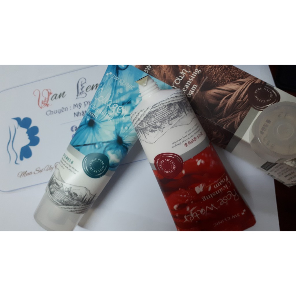 SỮA RỬA MẶT 3W CLINIC COLLAGEN CLEANSING FOAM