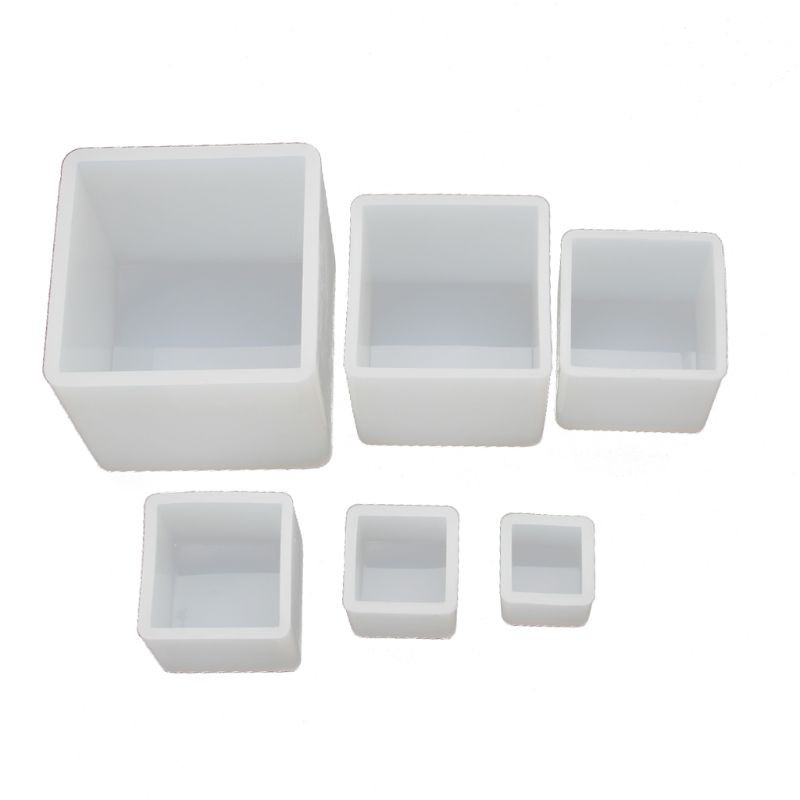 Bộ 6 Khuôn Silicone Hình Vuông Dùng Để Trang Trí