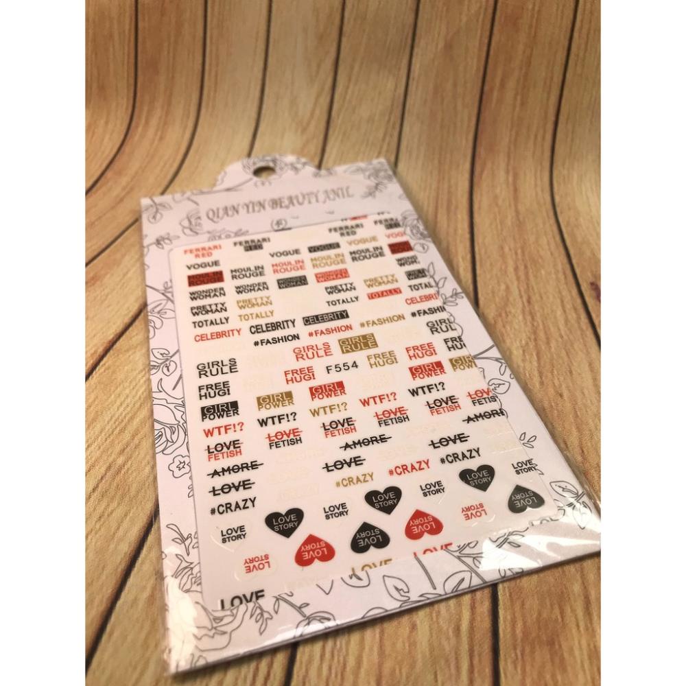 Hình dán móng tay mã số 20