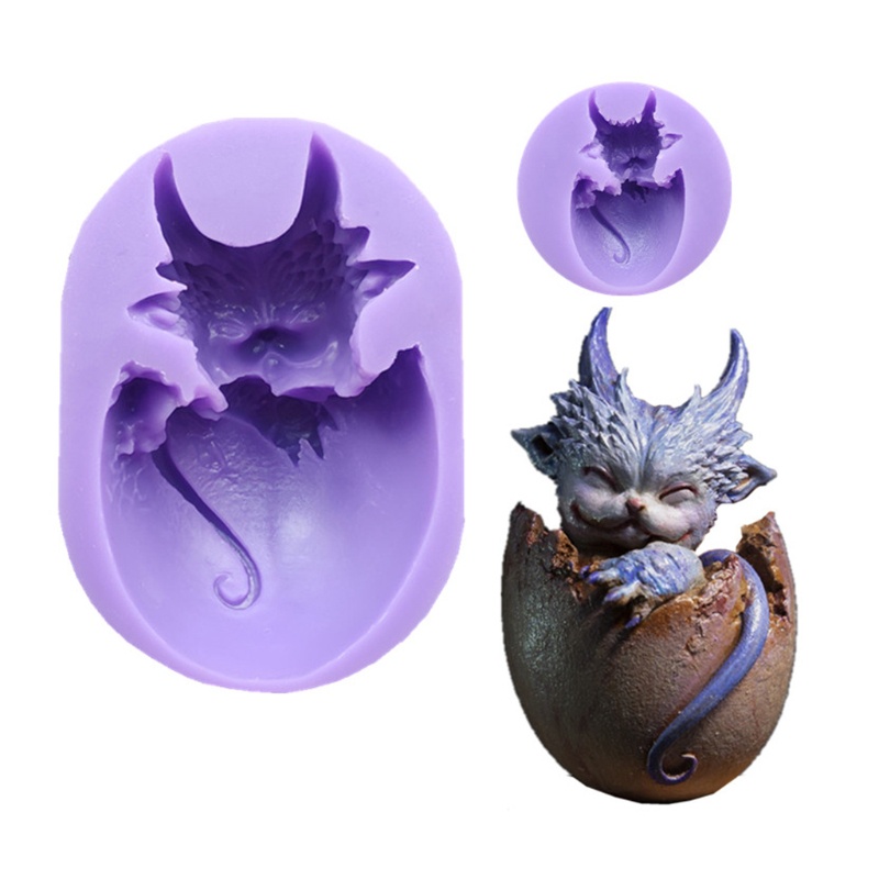 Khuôn Silicone Làm Bánh Hình Rồng 3D DIY