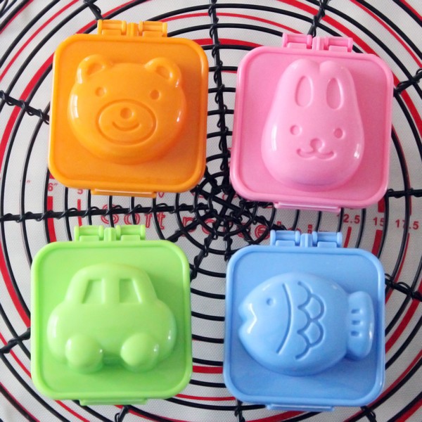 Set 6 khuôn ép cơm, khuôn bánh nướng hình thú cute | Khuôn bánh trung thu