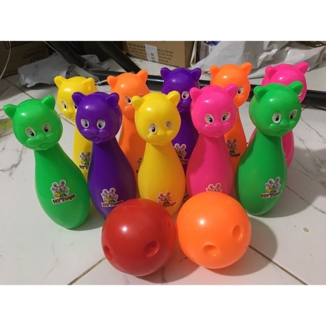 Bộ bolling mèo cho bé yêu