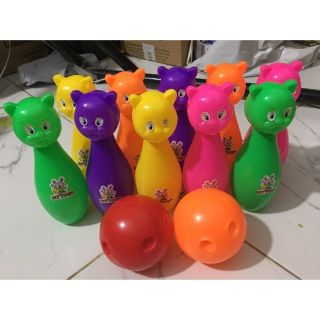 Bộ bolling mèo cho bé yêu