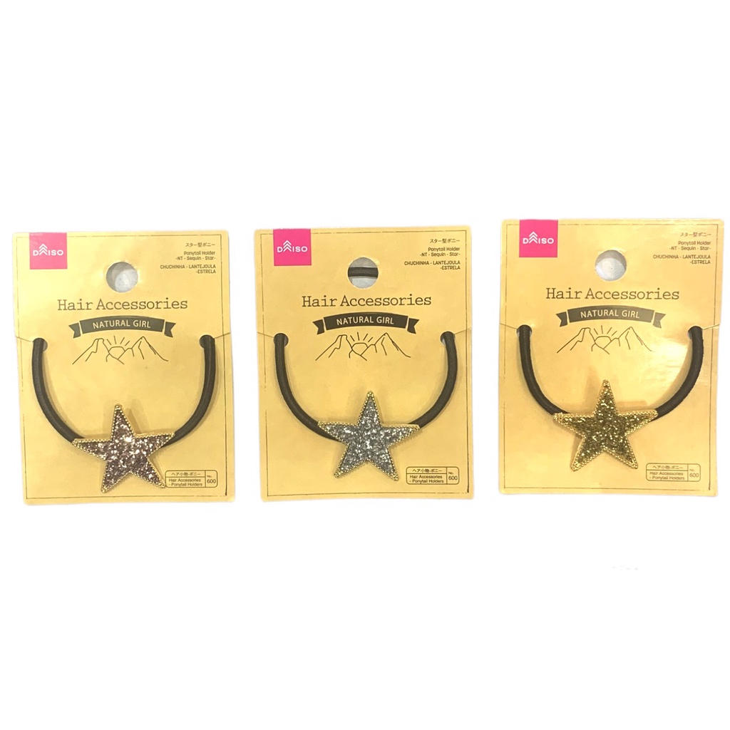Daiso Cột tóc NT có đính ngôi sao lấp lánh