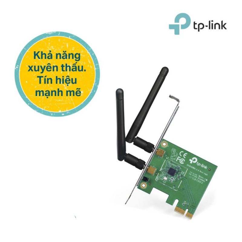 Bộ Chuyển Đổi Card Wifi TP-Link TL-WN881ND PCI Express Chuẩn N 300Mbps - Hàng Chính Hãng