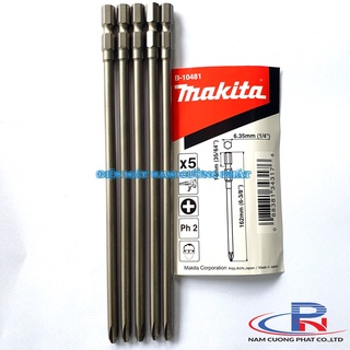 Mũi vặn vít chuôi lục giác ph2x162mm makita b-10481