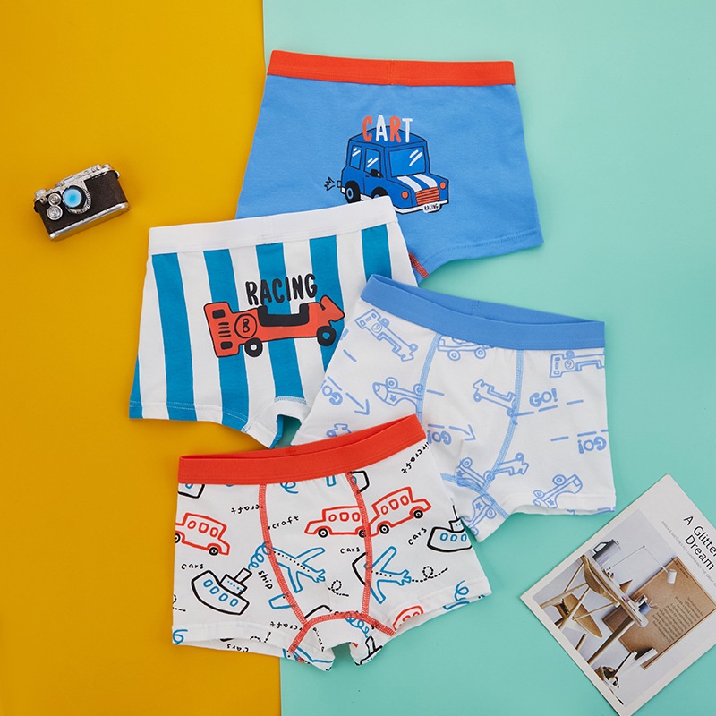 Quần Lót Boxer Chất Liệu Cotton Thời Trang Dành Cho Bé Trai quần lót bé trai quần ship bé trai
