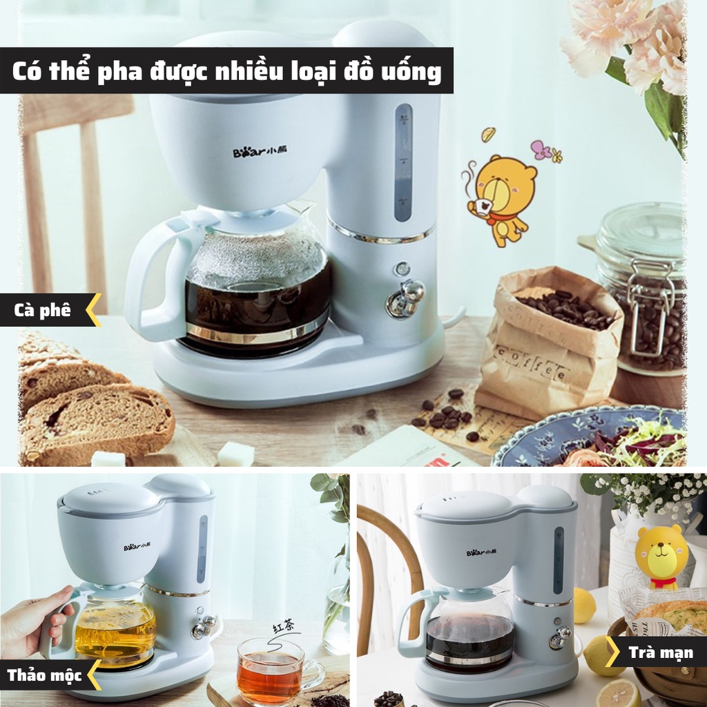 Máy pha cà phê mini BEAR KFJ-A06K1 chính hãng pha Espresso cafe nguyên chất máy pha cafe tặng kèm 100gr bột café Arabica