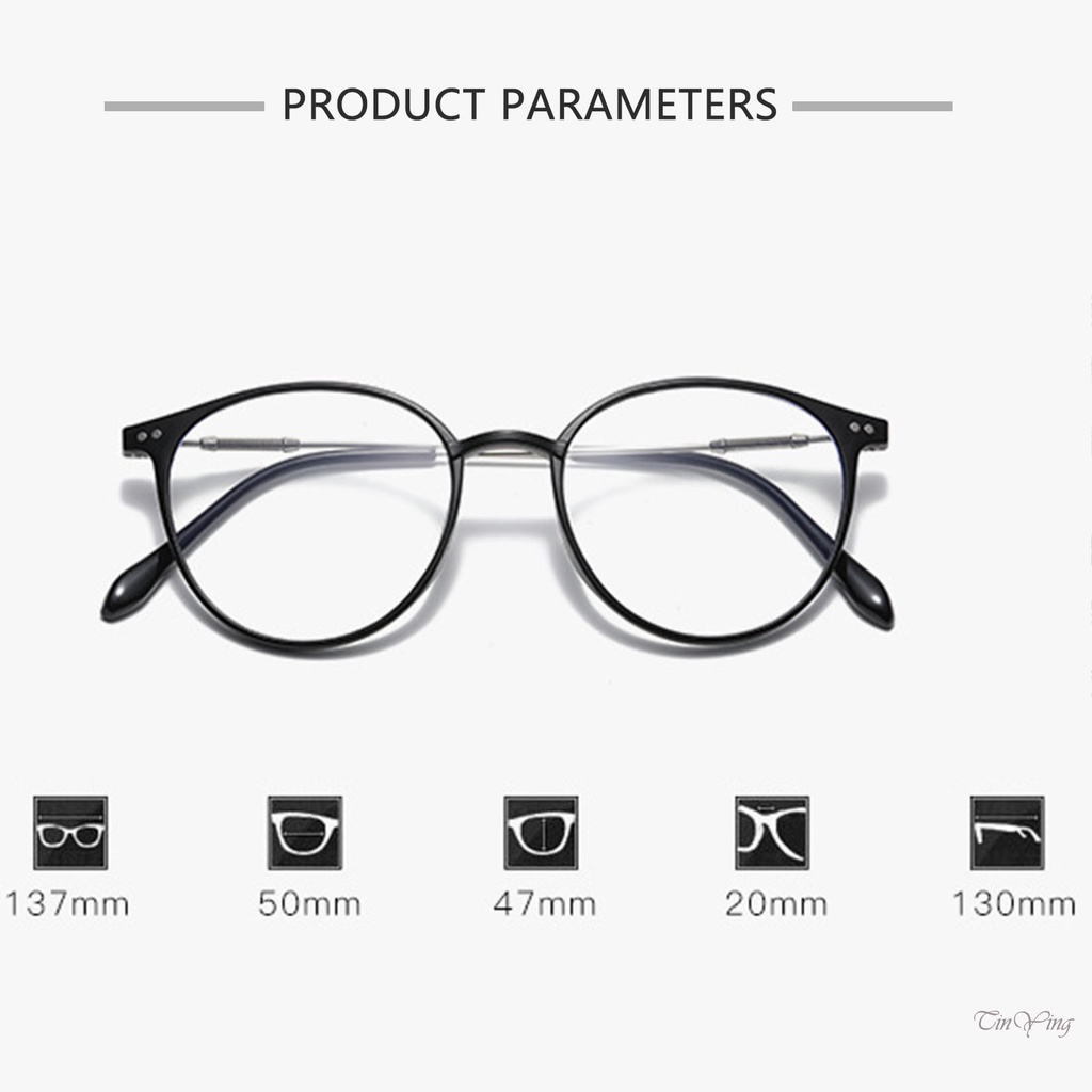 GETNOIVAS Mắt Kính Gọng Tròn Chống Ánh Sáng Xanh Thời Trang Hàn Quốc