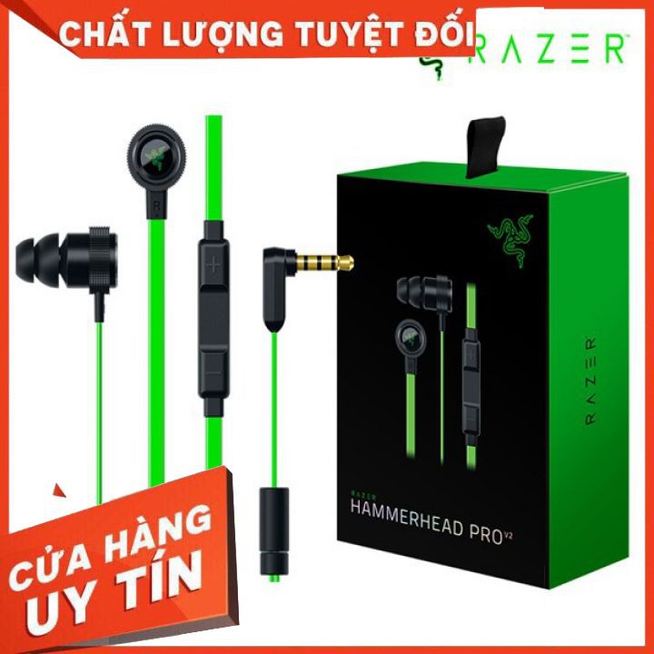 Tai nghe nhét tai Razer Hammerhead Pro V2 - Hàng chính hãng 🙂☕freeship🙂☕