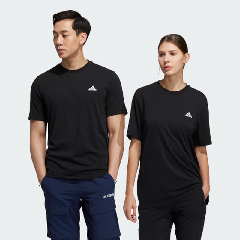 Áo Thun Thể Thao Adidas Tay Ngắn Cổ Tròn Chất Liệu Cotton Có Size L-5Xl Dành Cho Cặp Đôi