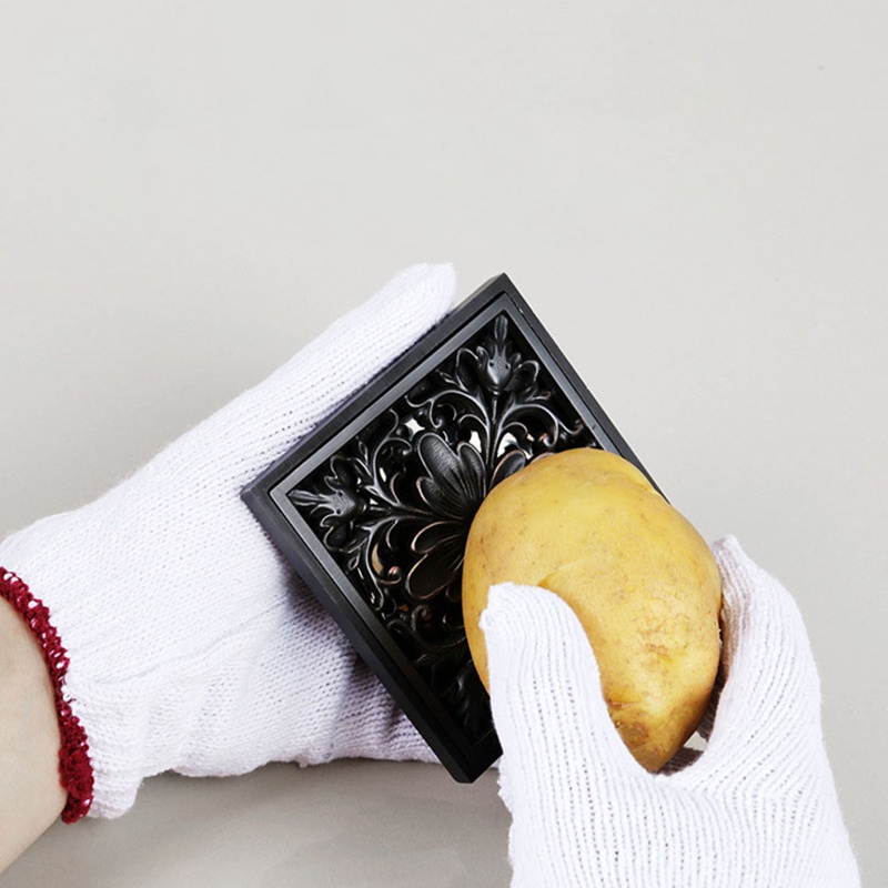 Nắp Đậy Cống Thoát Nước Sàn Nhà Tắm / Nhà Bếp Hình Vuông Vô Hình Chống Nghẹt Tóc