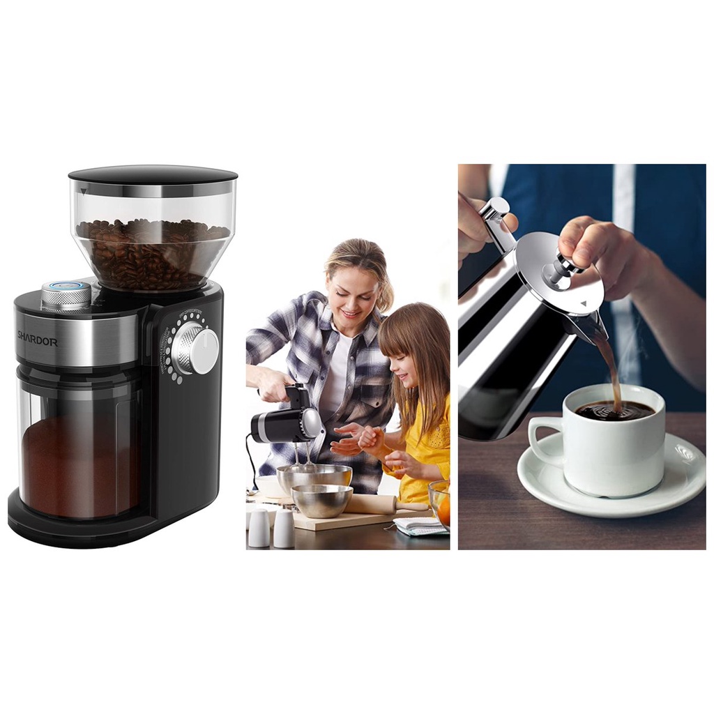 Máy xay, nghiền cà phê Shardor CG835B,công suất 150W, Electric Burr Coffee Grinder