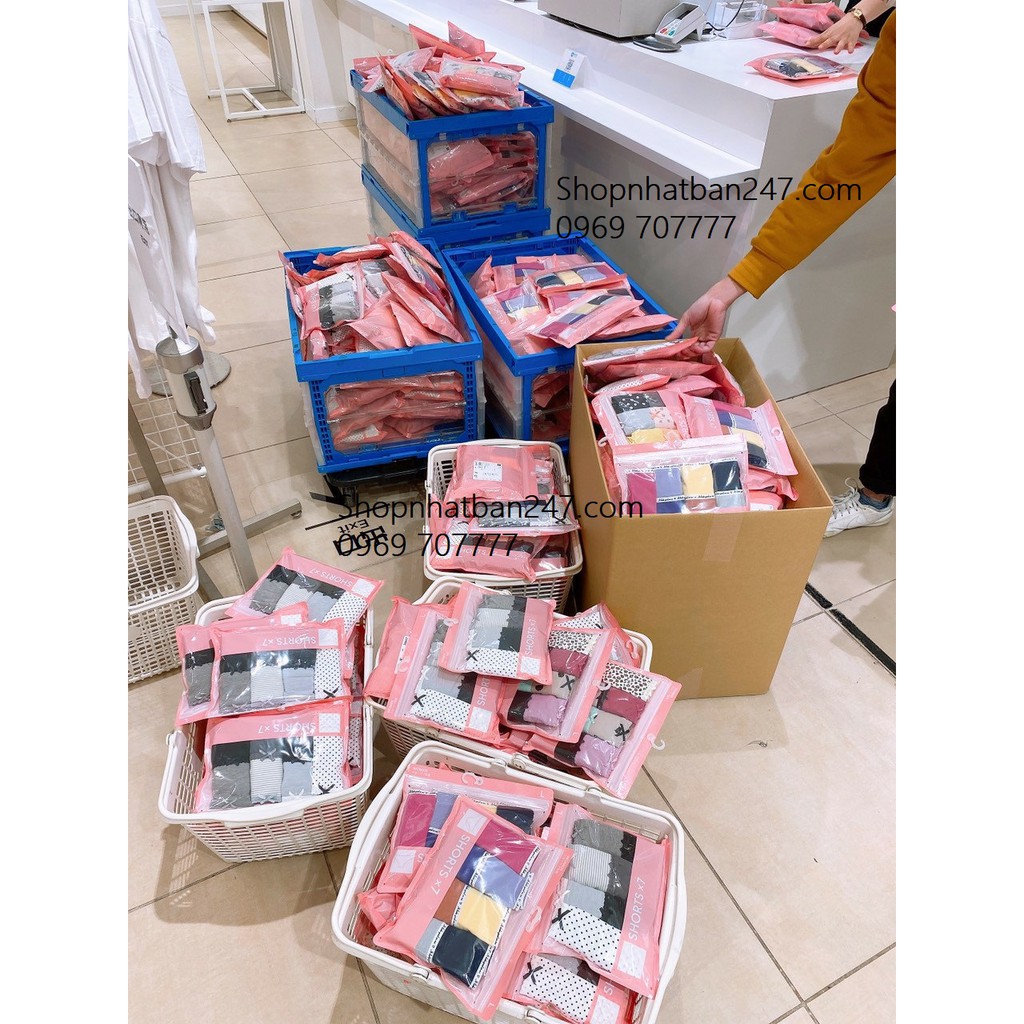 Set 6 quần chip GU Nhật Bản - Chính hãng