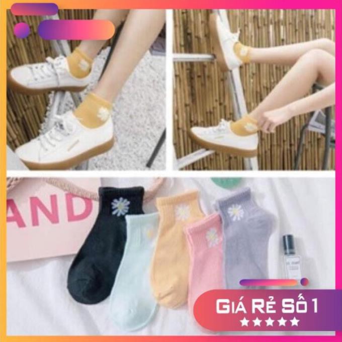 Set tất nữ 10 đôi cúc họa mi hot trend (Vớ hoa cúc)