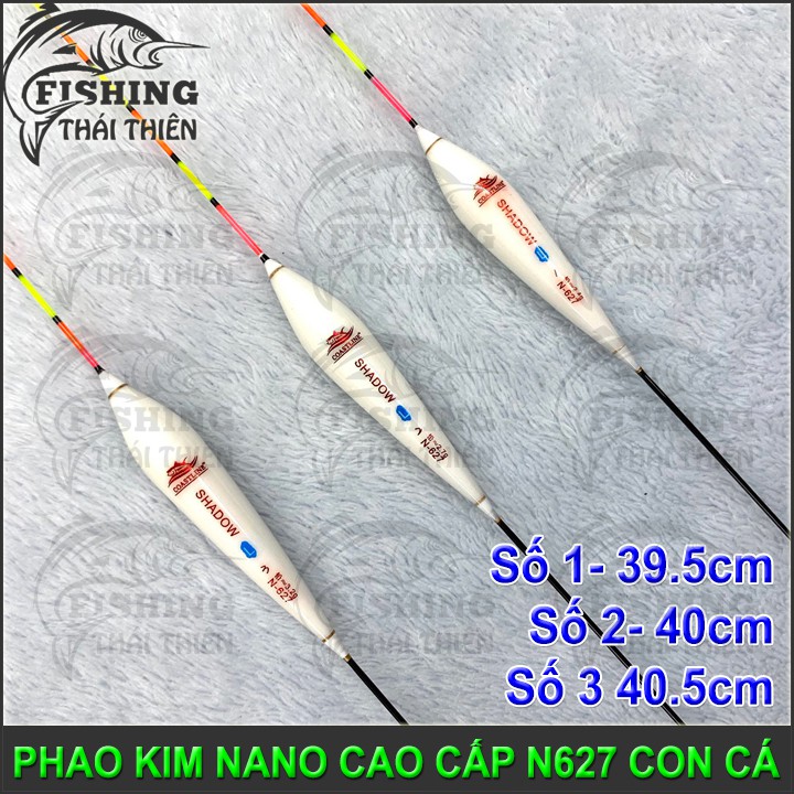 Phao Kim Nano N627 Con Cá Câu Đơn, Đài Số 1, 2, 3 Chất Liệu Mút Xốp Phủ Nano Có Đài Phản Quang Dùng Câu Đơn Câu Đài