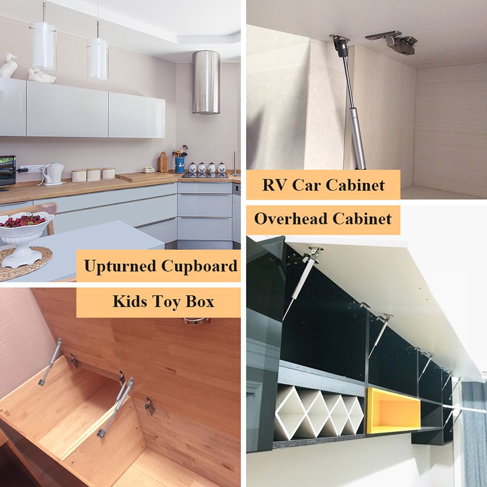 Thanh chống thủy lực hỗ trợ cửa tủ nhà bếp