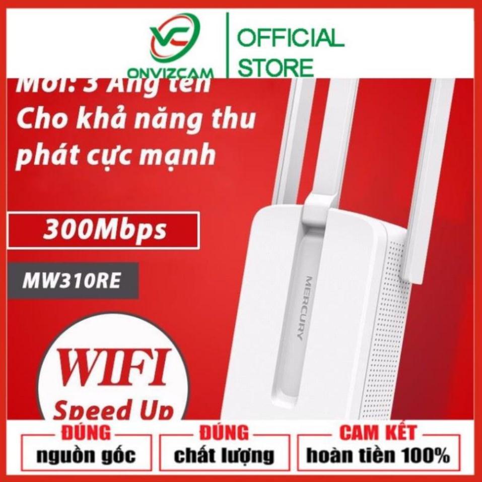 FREE SHIP - Bộ kích sóng wifi 3 ANTEN Mecusys cực mạnh, bộ chuyển tiếp sóng wi-fi