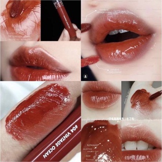 Son kem romand glasting water tint 04 đỏ nâu cổ điển đỏ nâu bóng bẩy đẹp đúng chuẩn gu