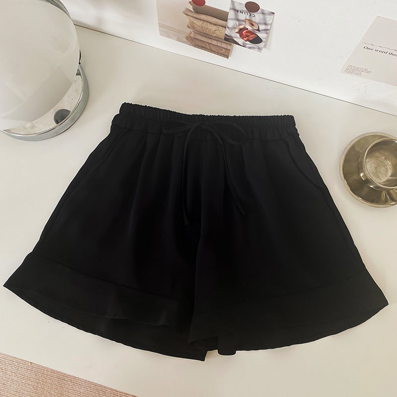 Quần Short Lưng Cao Ống Rộng Thời Trang Mùa Hè Cho Nữ