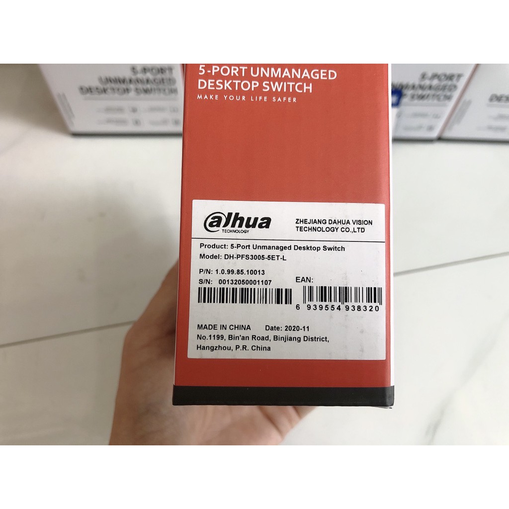 Bộ chia mạng 5-Port 10/100Mbps Switch DAHUA DH-PFS3005-5ET-L - Mới Chính hãng Bảo hành 24 tháng