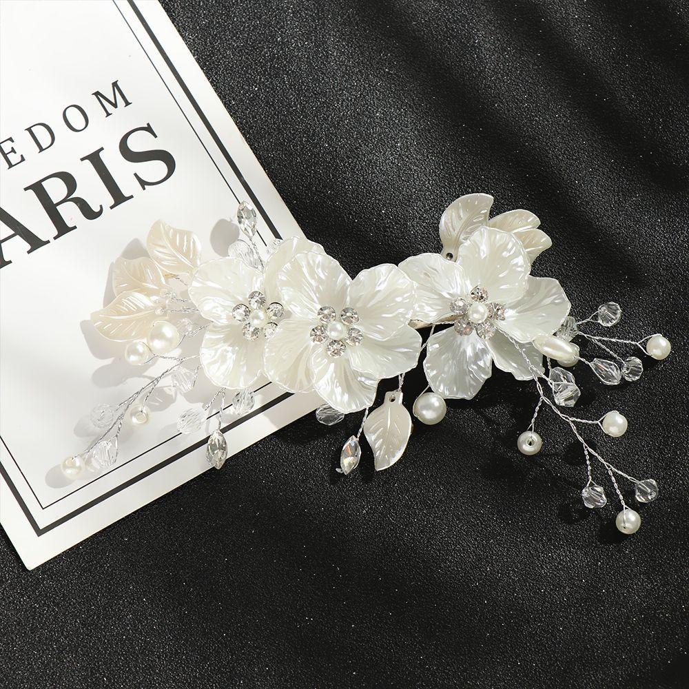 Kẹp Tóc Họa Tiết Hoa Xinh Xắn Cho Cô Dâu Ngày Cưới