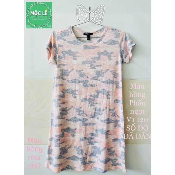 Đầm suông F21 vnxk co dãn nhiều thun dệt kim form ngắn, xuất khẩu