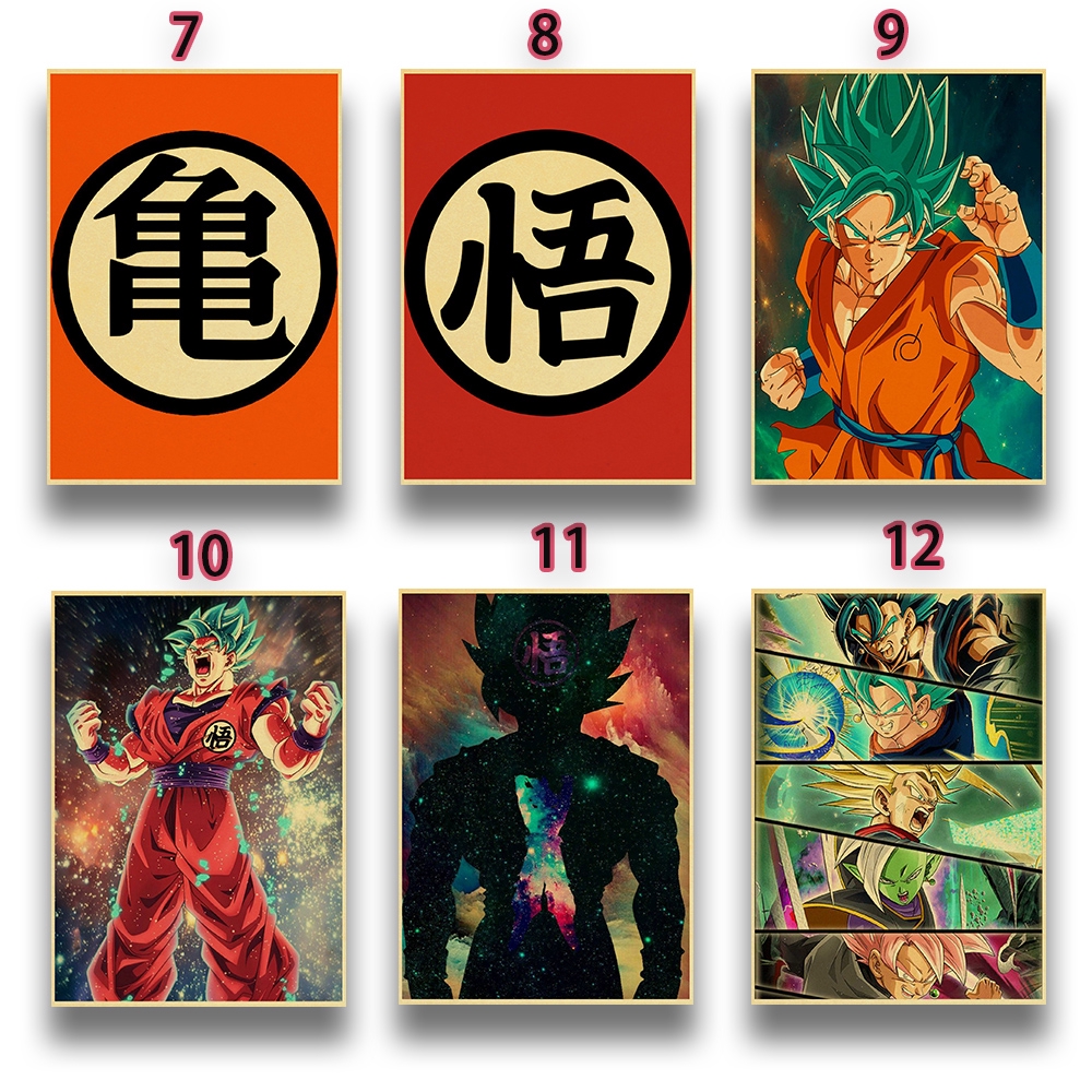 Tấm Áp Phích Treo Tường Trang Trí In Hình Nhân Vật Anime Dragon Ball Phong Cách Nhật Bản | BigBuy360 - bigbuy360.vn