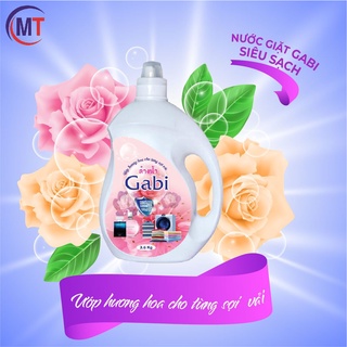 Nước giặt xả quần áo 2 in 1 Gabi cao cấp thơm lâu, sạch sâu - Dung tích 3.6L