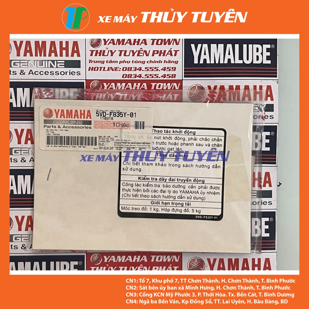Đề can,Tem cảnh báo, Tem hướng dẫn sử dụng chính hãng cho các loại xe Yamaha