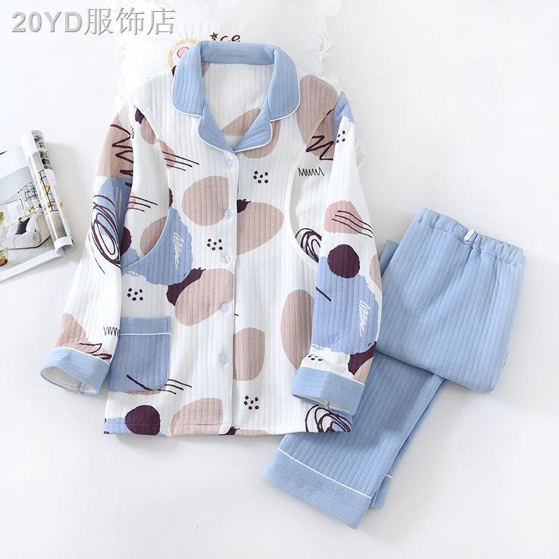 ❧Bộ đồ ngủ bà bầu, lớp cotton thoáng khí trong suốt thai kỳ