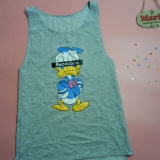 Áo tanktop form dài in hình (sẵn)