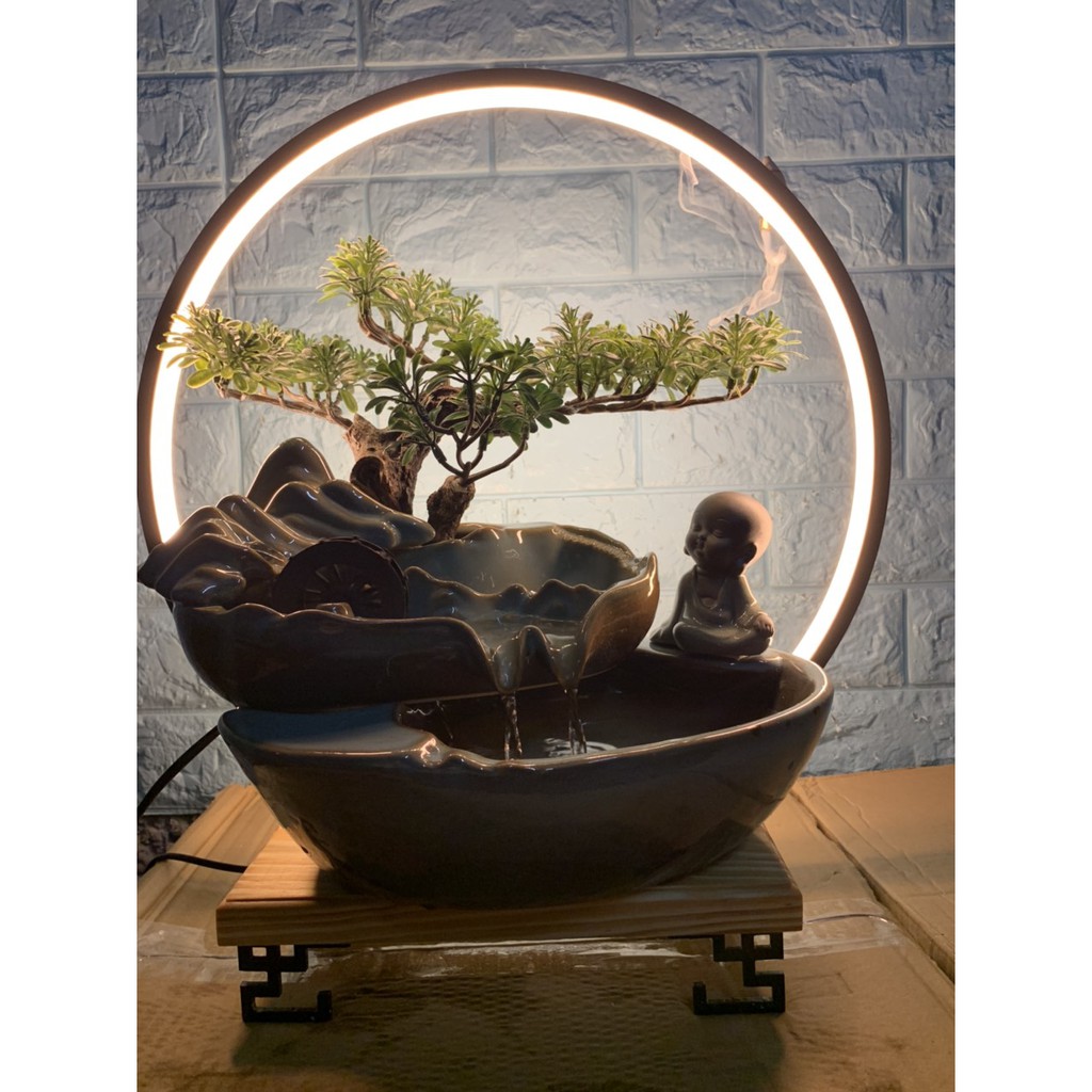 thác hương trầm cao cấp, đài thưởng trầm, thác nước phong thủy cao cấp, đài phun nước cao cấp. TDVN