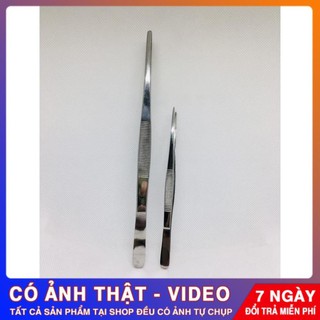 [Hàng Loại 1]_ Nhíp Phẫu Tích Nỉa  Thằng  Y Tế Hai Đầu Nhọn Không Mấu 18cm , 12cm
