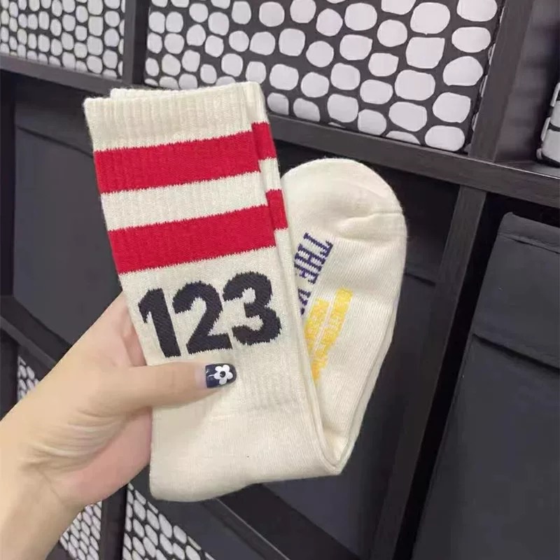 Vớ cổ cao WAFNHA D663 in họa tiết kỹ thuật số thời trang cho nam