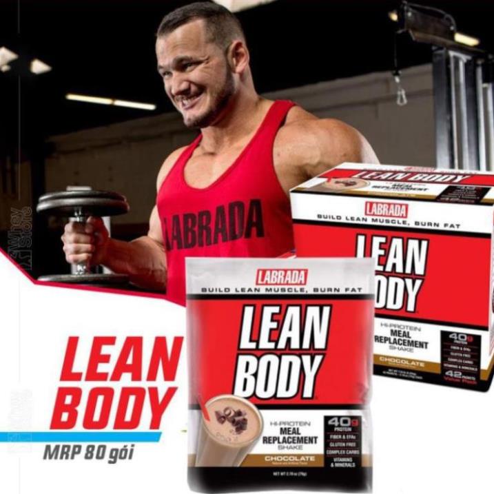 COMBO Lean Body Labrada Gói Dinh Dưỡng Thay Thế Bữa Ăn 1 Gói Lẻ (Combo 10- 15 Gói)