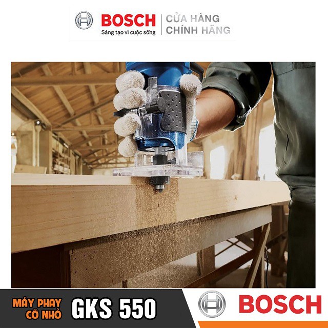 [CHÍNH HÃNG] Máy Phay Cầm Tay Bosch GKF 550 (6MM-550W), Giá Đại Lý Cấp 1, Bảo Hành Tại Các TTBH Toàn Quốc
