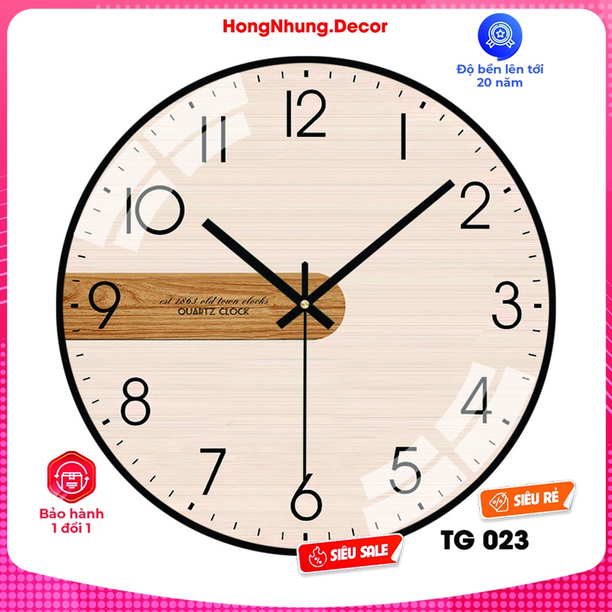 Tranh đồng hồ tráng gương treo tường 3D đẹp sáng bóng, trang trí phòng khách, phòng ngủ, đồng hồ kim trôi